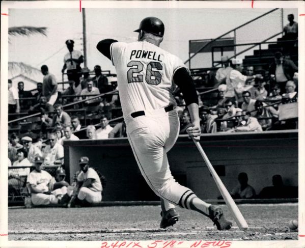 1964-68 circa Boog Powell Baltimore Orioles "The Sporting News Collection Archives" Original 8" x 10" Photos (Sporting News Collection Hologram/MEARS Photo LOA) - Lot of 4