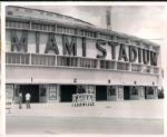 1949-57 circa Miami Stadium The Sporting News Collection Archives Original Photos (Sporting News Collection Hologram/MEARS Photo LOA) - Lot of 3