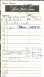 Hank Aaron Milwaukee Braves  & Family Signed Receipts - JSA 