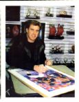1998-99 John Elway Denver Broncos Andy Goralski Canvas Print 46/47 Signed by Elway & Artist - MEARS 