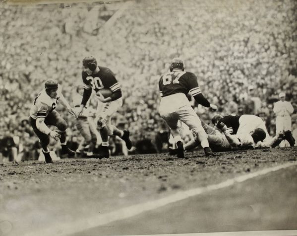 1949 California vs Northwestern College Football "TSN Collection Archives" Original First Generation 11" x 14" Choice Jumbo Oversized Photo (TSN Collection Hologram/MEARS Photo LOA) 1:1, Unique
