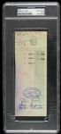 1970s Robin Yount Milwaukee Brewers Signed Meal Ticket - PSA Encapsulated