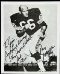1975-95 Ray Nitschke Green Bay Packers Signed Photo & Packer Report - Lot of 3 - JSA