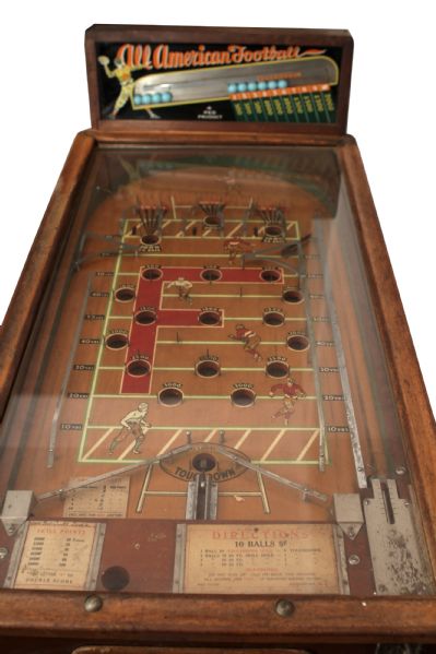 1940s All American Football Pinball Machine 