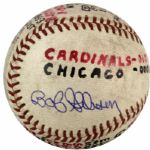 1965 Bob Gibson St. Louis Cardinals Game-Used Baseball From Game He Hit Home Run - JSA