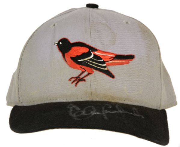 1993-96 Brady Anderson Baltimore Orioles Game Worn Cap (MEARS Auction LOA)