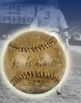 1928 Babe Ruth New York Yankees Signed OAL Ban Johnson Baseball - JSA Full Letter
