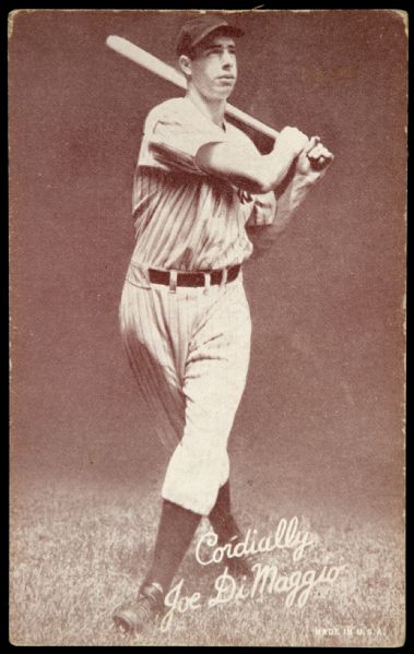 1939-46 Joe DiMaggio New York Yankees Exhibit Card Issued in 1950s