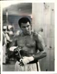 1970s circa Muhammad Ali Taping Hands 7" x 9" Photo