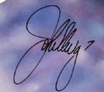 1998-99 John Elway Denver Broncos Andy Goralski Canvas Print 46/47 Signed by Elway & Artist - MEARS 