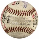 1965 Bob Gibson St. Louis Cardinals Game-Used Baseball From Game He Hit Home Run - JSA