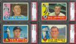 Large PSA Graded Collection (100) Including Many Stars & Hall Of Famers