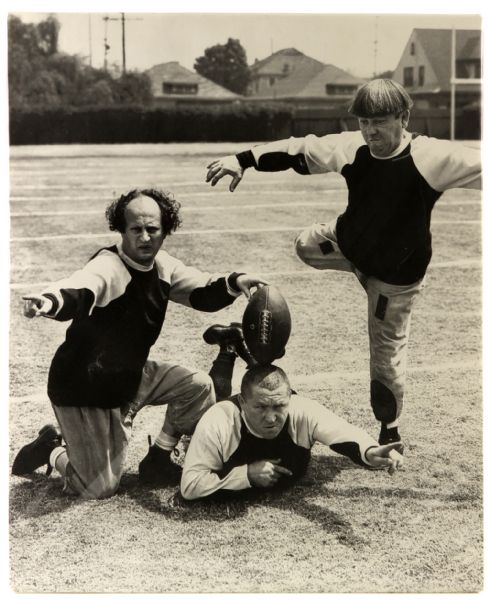 Modern Print The Three Stooges 17" x 21" Football Poster