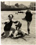 Modern Print The Three Stooges 17" x 21" Football Poster