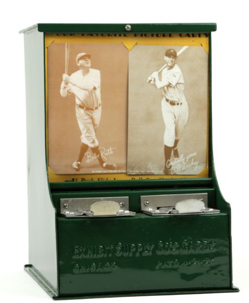 1920s Chicago Exhibit Supply Company Counter Top Card Vending Machine 