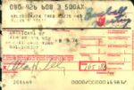 Bud Selig Milwaukee Brewers Airline Receipts 
