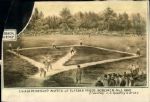 1866 Artists Depiction of Championship Game "The Sporting News Collection Archives" Original Photo (Sporting News Collection Hologram/MEARS Photo LOA)