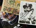 1975-95 Ray Nitschke Green Bay Packers Signed Photo & Packer Report - Lot of 3 - JSA