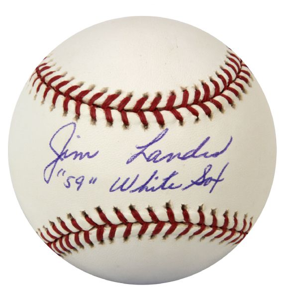 1959 Jim Landis Chicago White Sox Single Signed OAL (Budig) Baseball "59 White Sox" - JSA 