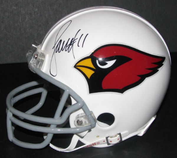 Larry Fitzgerald Signed Arizona Cardinals Mini Helmet (PSA/DNA)