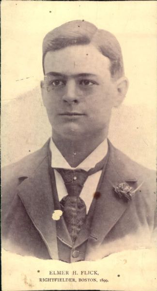 1899 Elmer Flick Philadelphia Phillies "The Sporting News Collection Archives" Original 4.5" x 8.5" Photo (Sporting News Collection Hologram/MEARS Photo LOA)
