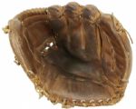 1980s Glenn Hubbard Atlanta Braves Game Worn Fielding Glove W/ Signed Card- MEARS LOA