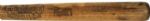 1922-23 Buck Weaver H&B Louisville Slugger Side Written Professional Model Game Used Bat - 1 of 1 Only Recorded Barnstorming Example in MEARS Data Base - Chicago 1919 White Sox - (MEARS A7.5) 