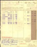 Charlie Grimm Milwaukee Braves Signed The Marc Plaza Receipt - JSA 