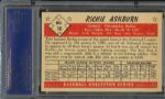 1953 Bowman Color Phillies Richie Ashburn #10 PSA NM 7