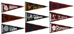 1950s-70 Baseball Pennants - Collection of 