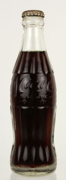 1960s - Unopened Coca Cola Bottle With Green Bay Packers Emblem on Front