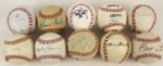 1980s-90s Massive Collection of Single Signed Baseballs Over 60 Signed Incl. Ted Williams, Harry Caray Norm Cash - JSA 