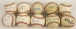 1980s-90s Massive Collection of Single Signed Baseballs Over 60 Signed Incl. Ted Williams, Harry Caray Norm Cash - JSA 