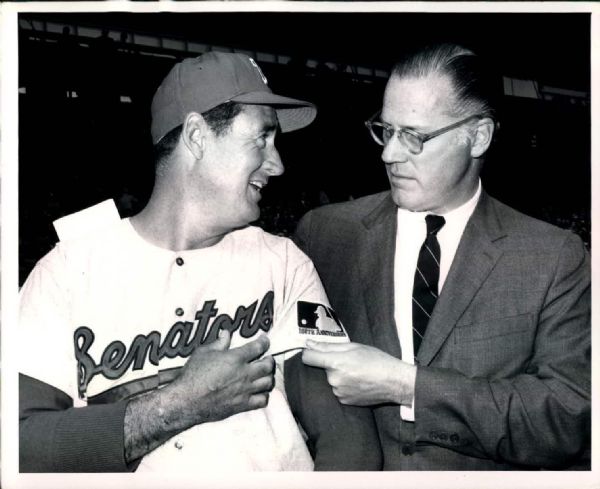1969 Bowie Kuhn Ted Williams Washington Senators "The Sporting News Collection Archives" Original 8" x 10" Photo (Sporting News Collection Hologram/MEARS Photo LOA)