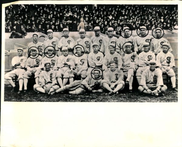 1917 Chicago Black Sox Team Photo "The Sporting News Collection Archives" Original 8" x 10" Photo (Sporting News Collection Hologram/MEARS Photo LOA)