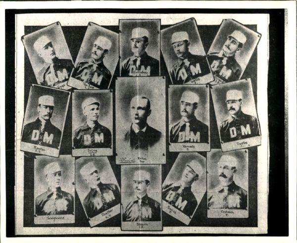 1888-1959 Des Moines Baseball Club "The Sporting News Collection Archives" Original Photos and Modern Prints (Sporting News Collection Hologram/MEARS Photo LOA) - Lot of 6