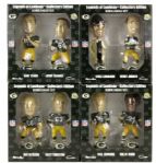 2007 Green Bay Packers Bobble Heads Nodders - 8 Total With Vince Lombardi Ray Nitschke