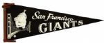 1950s-70 Baseball Pennants - Collection of 
