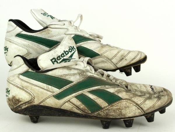 1990s Craig Newsome Green Bay Packers Game Worn Signed Cleats - MEARS & JSA