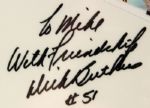 1990s Ray Nitschke Green Bay Packers & Dick Butkus Chicago Bears Signed Oversized Poster - JSA 