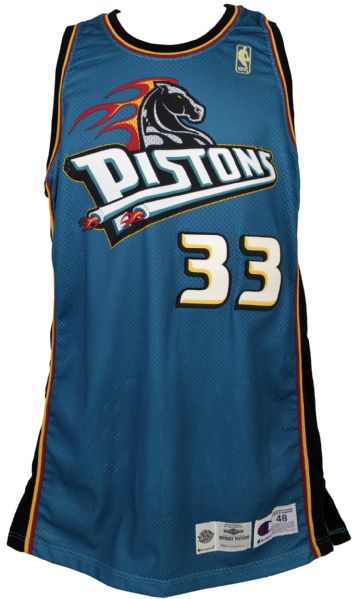 1996-97 Grant Hill Detroit Pistons Alternate Game Jersey 