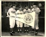 1952 Pee Wee Reese Leo Durocher Brooklyn Dodgers "The Sporting News Collection Archives" Original 8" x 10" Photo (Sporting News Collection Hologram/MEARS Photo LOA)
