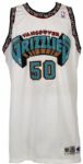 1995-96 Bryant Reeves Vancouver Grizzlies Game Jersey 