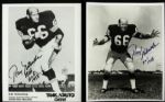 199s Ray Nitschke Green Bay Packers Signed 8 x 10 Photo - Lot of 3 - JSA 