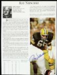 1970s-90s Ray Nitschke Green Bay Packers Signed Photo & Super Bowl Program Also Signed by Franco Harris - Lot of 4 - JSA 