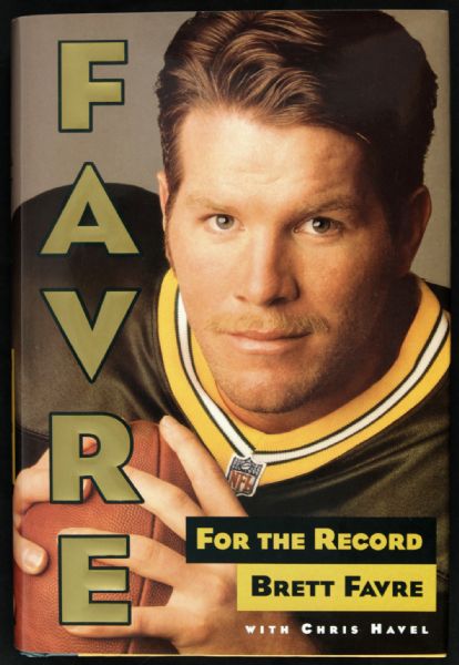 1997 Brett Favre Autographed First Edition Book "For the Record" Green Bay Packers - JSA