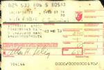 Bud Selig Milwaukee Brewers Airline Receipts 