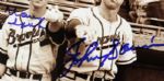 1950s Warren Spahn & Johnny Sain Milwaukee Braves Signed 8 x 10 Photo - JSA