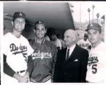 1966 Sandy Koufax Don Drysdale Commissioner William Eckert "The Sporting News Collection Archives" Original 8" x 10" Photo (Sporting News Collection Hologram/MEARS Photo LOA)