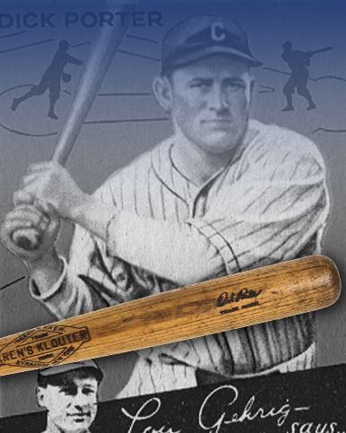 1930s Dick Porter Krens Klouter Professional Model Game Used Bat - Cleveland Indians - Baltimore Orioles (MEARS LOA)